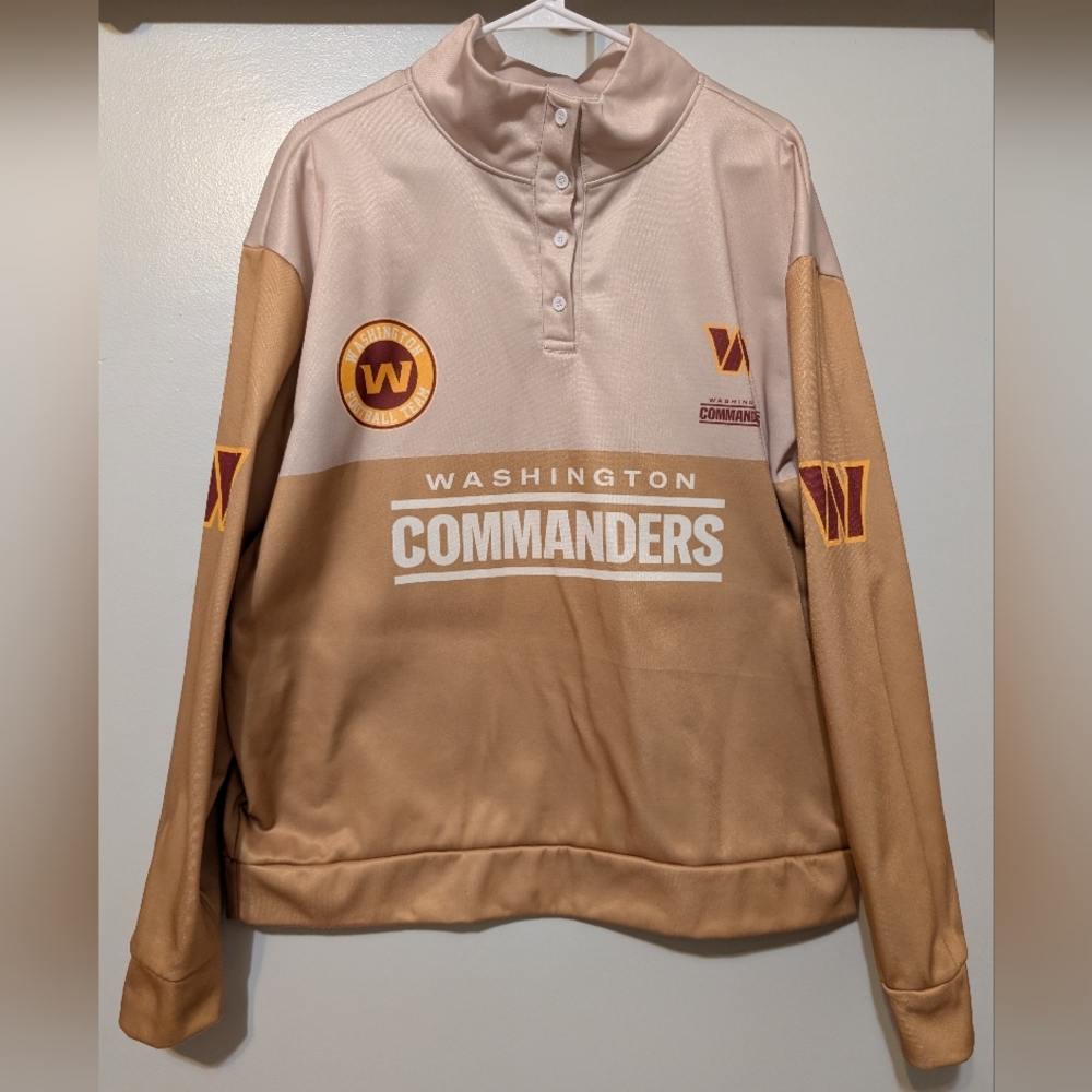 Men's SZ XL Washington Commanders Beige Pullover